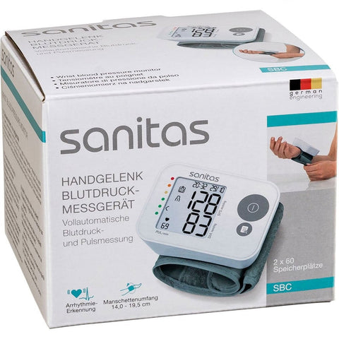 Sanitas Blood Pressure Monitor: Easy Wrist Measurement, Arrhythmia Monitor SBC 22 NEW