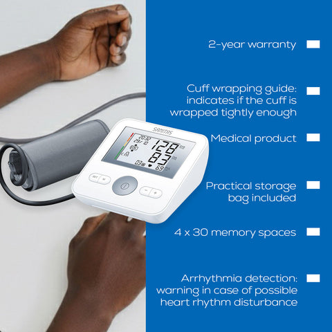 Sanitas SBM 18 Upper Arm Blood Pressure Monitor with Arrhythmia Detection