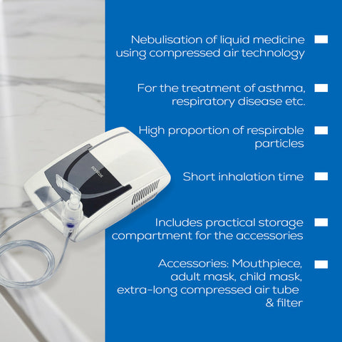 Sanitas Nebuliser SIH 21/1 - Reliable and Efficient Nebulizer for Respiratory Therapy